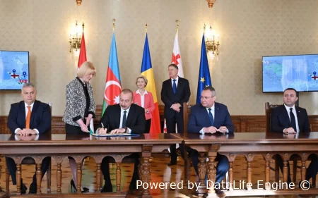 Azərbaycan, Gürcüstan, Rumıniya və Macarıstan arasında yaşıl enerjinin inkişafı ilə bağlı saziş imzalanıb